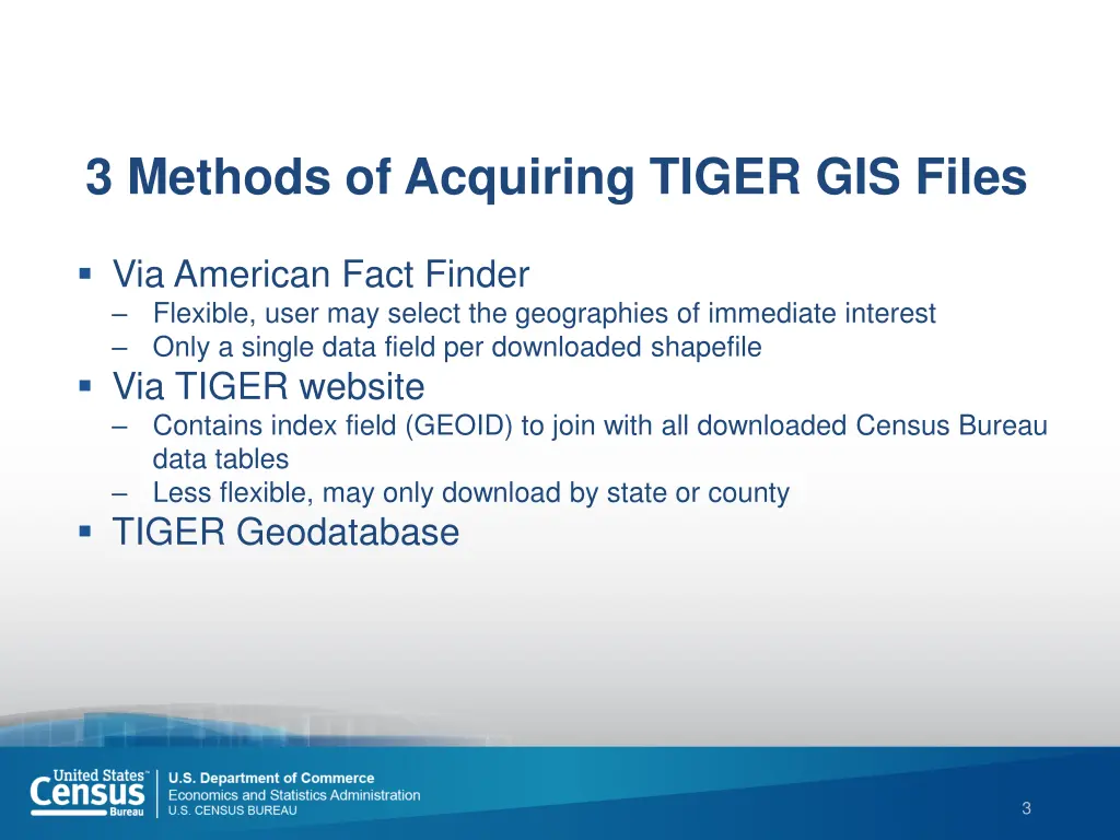 3 methods of acquiring tiger gis files