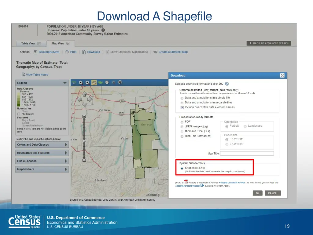 download a shapefile