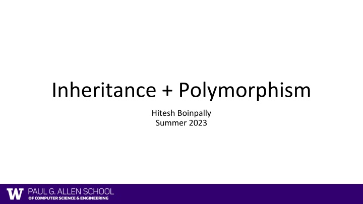 inheritance polymorphism