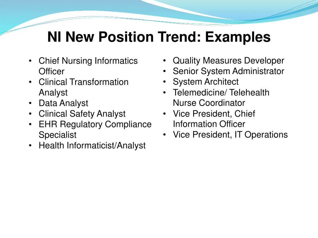 ni new position trend examples