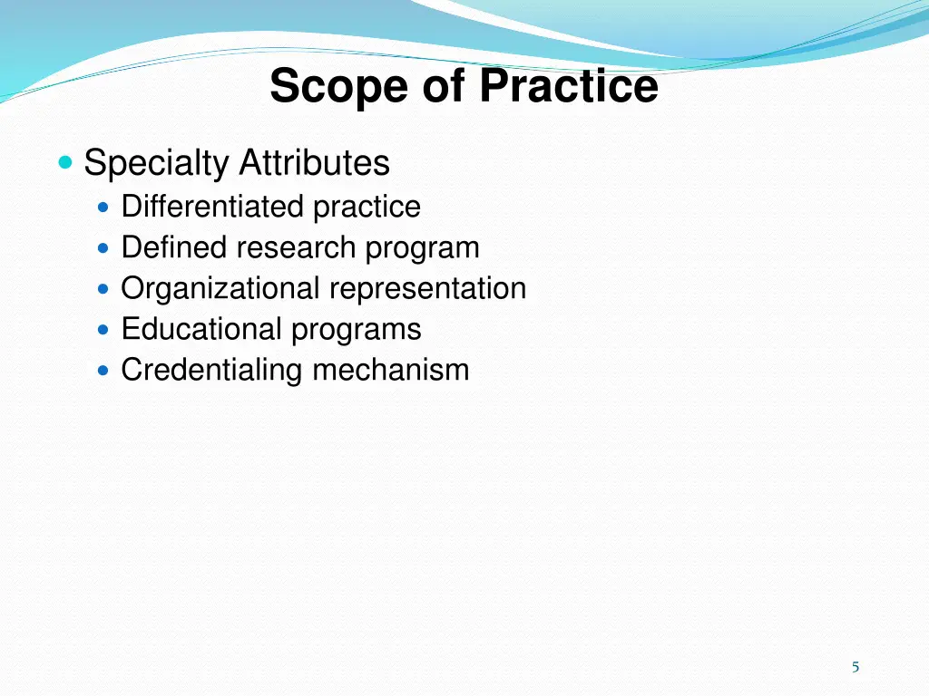 scope of practice