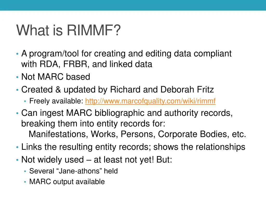 what is rimmf