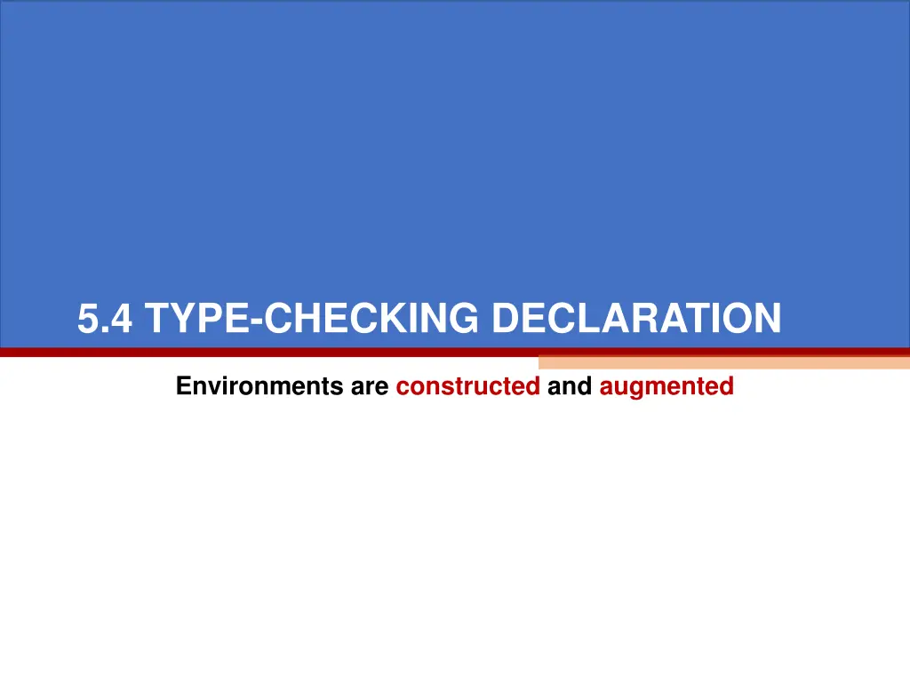 5 4 type checking declaration