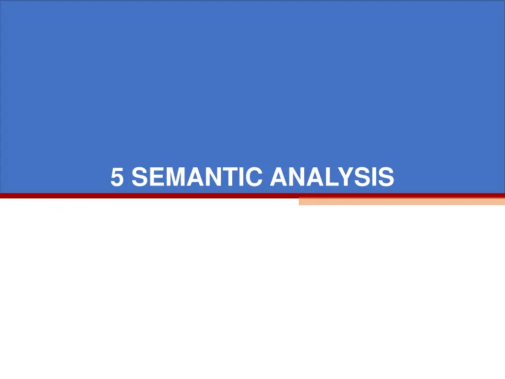 5 semantic analysis