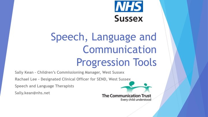 speech language and communication progression