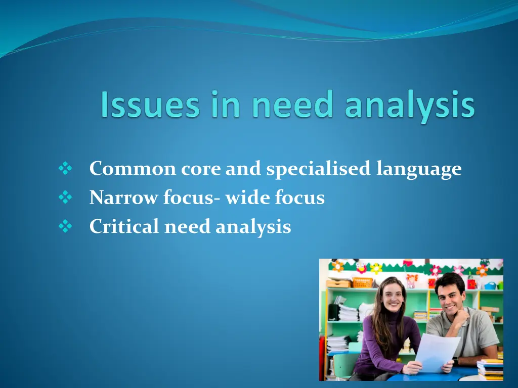 common core and specialised language narrow focus