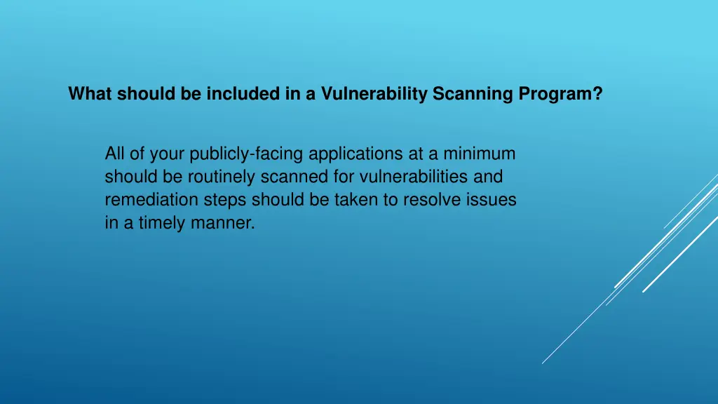 what should be included in a vulnerability