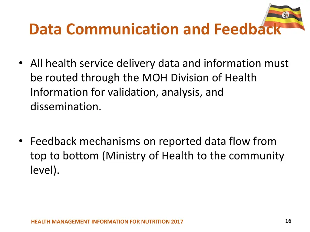 data communication and feedback