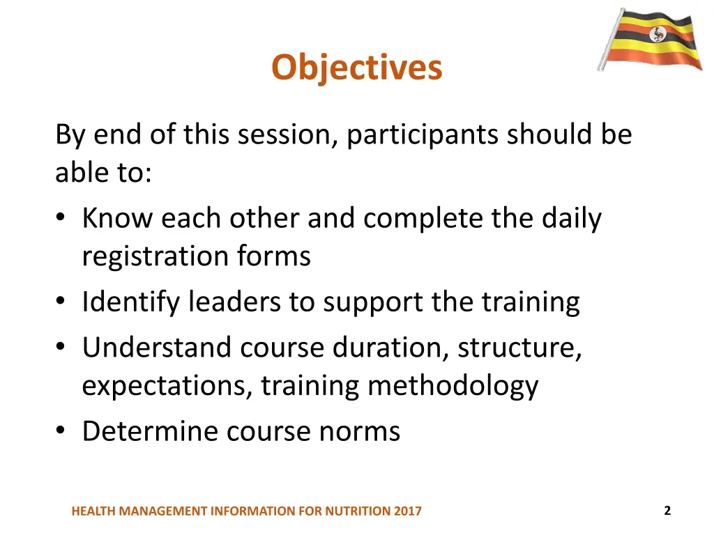 objectives