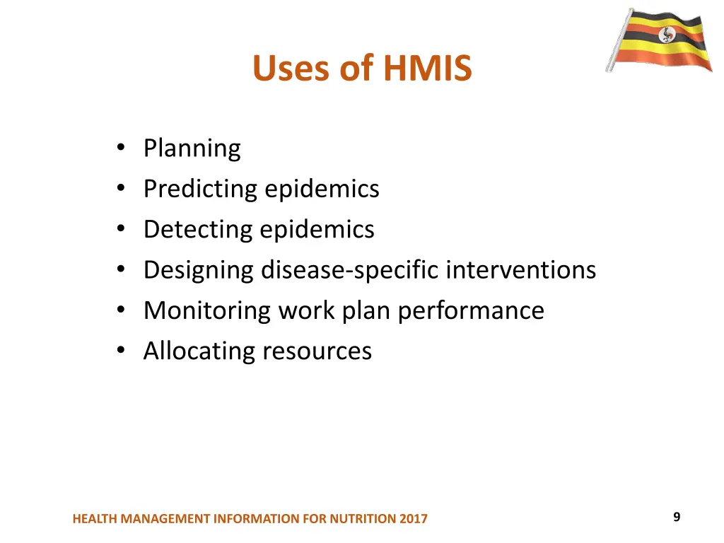 uses of hmis