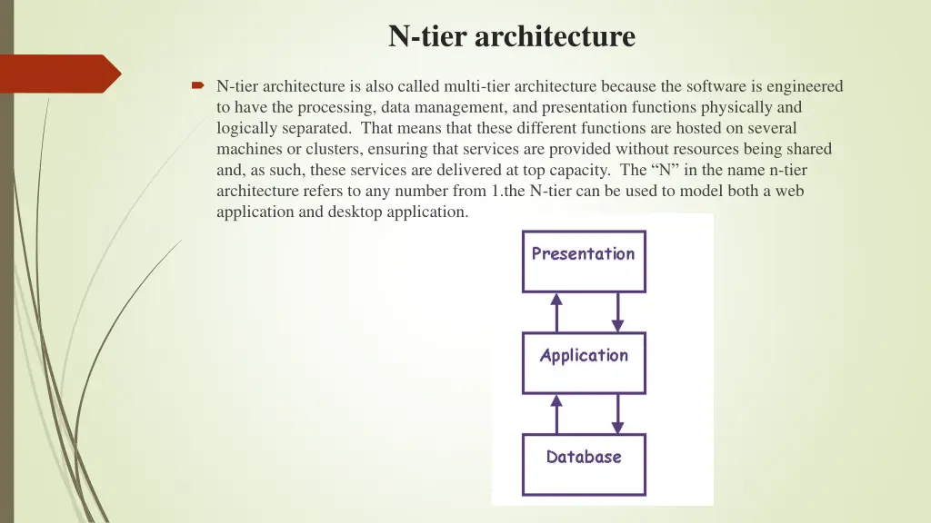 n tier architecture