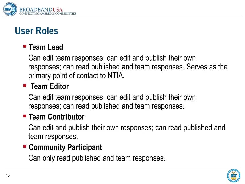 user roles team lead can edit team responses