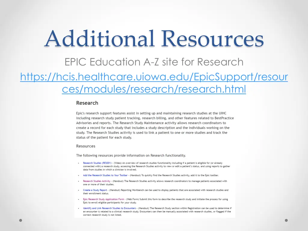 additional resources epic education a z site