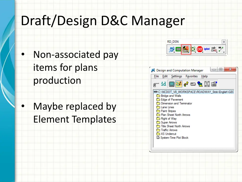 draft design d c manager