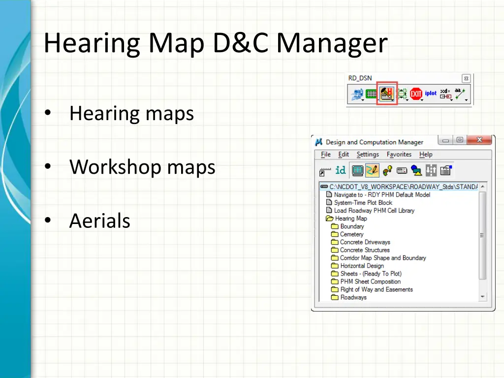 hearing map d c manager