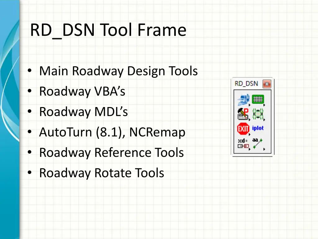 rd dsn tool frame