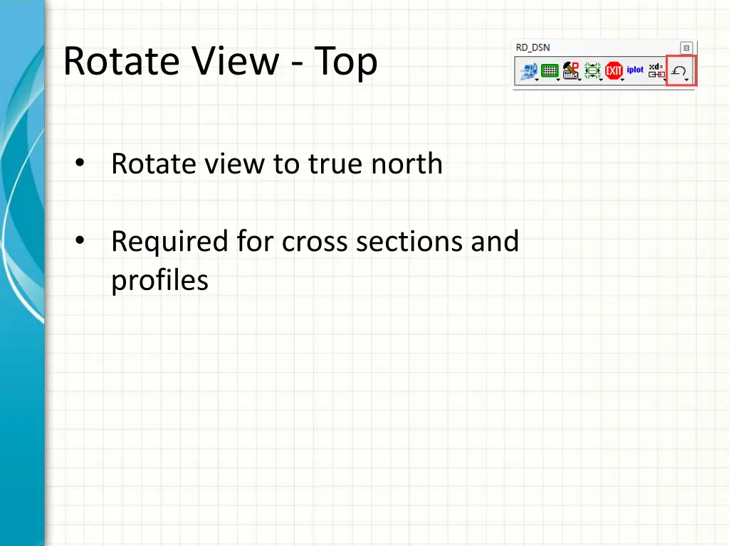 rotate view top