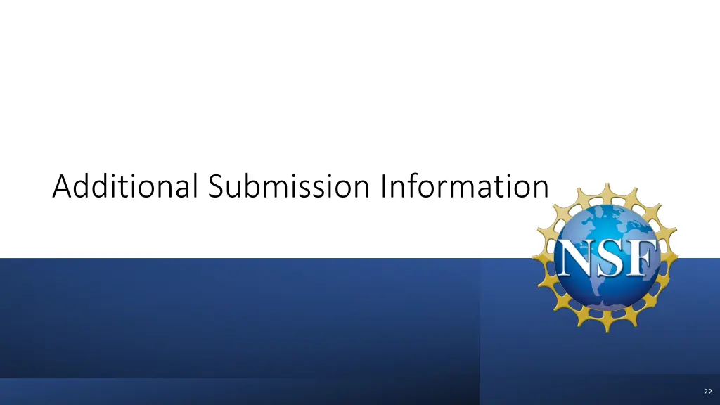 additional submission information