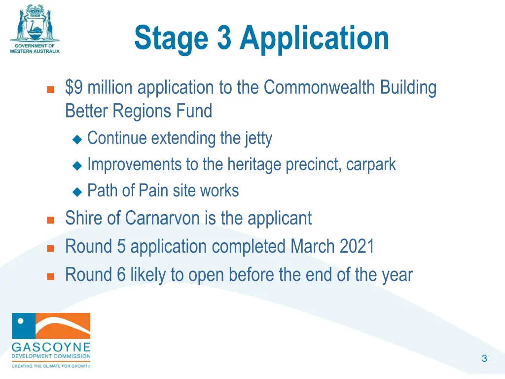 stage 3 application