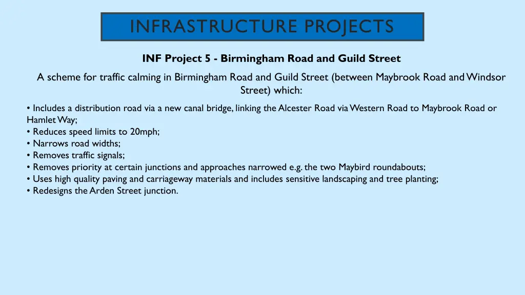 infrastructure projects 5