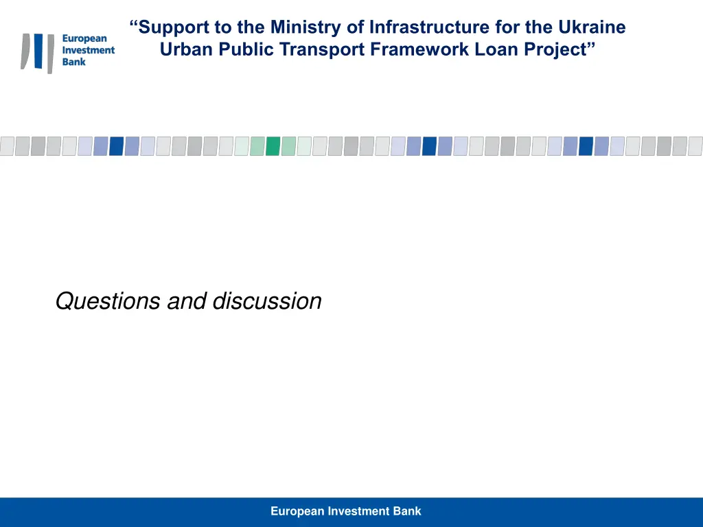 support to the ministry of infrastructure 24