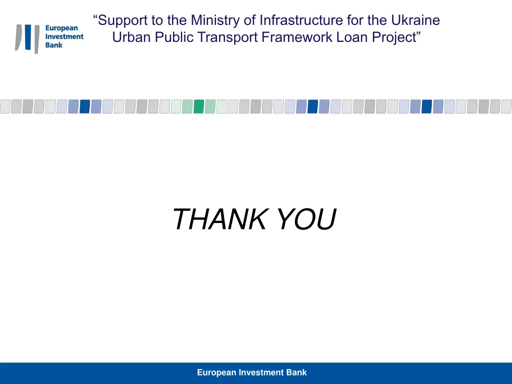 support to the ministry of infrastructure 25