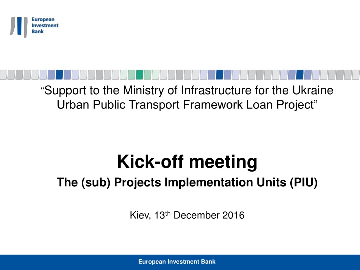 support to the ministry of infrastructure