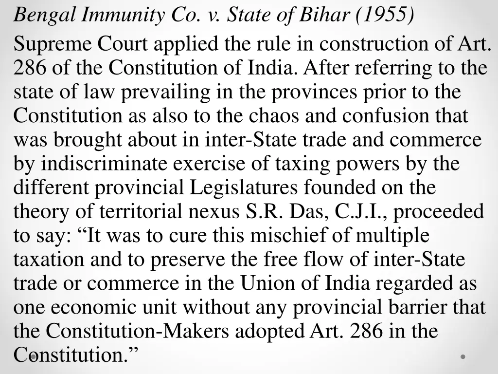 bengal immunity co v state of bihar 1955 supreme