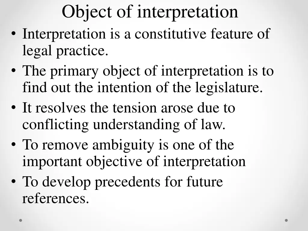 object of interpretation interpretation