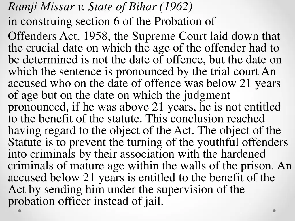 ramji missar v state of bihar 1962 in construing