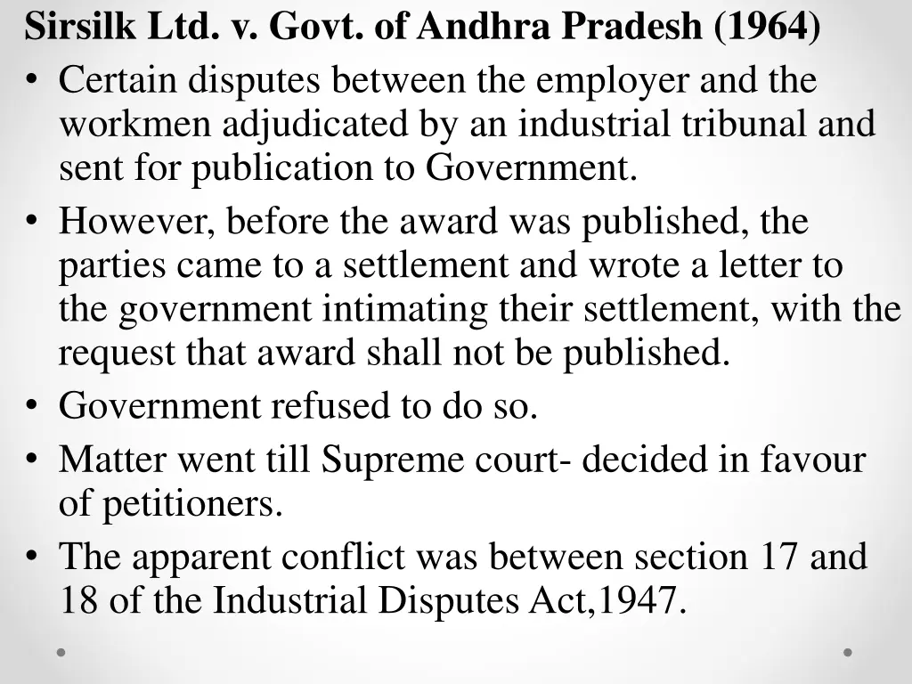 sirsilk ltd v govt of andhra pradesh 1964 certain