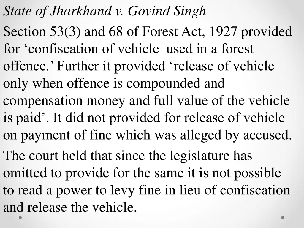 state of jharkhand v govind singh section