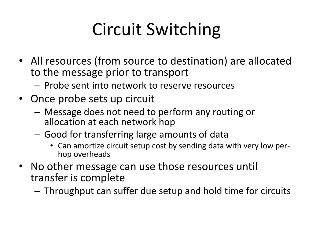 circuit switching