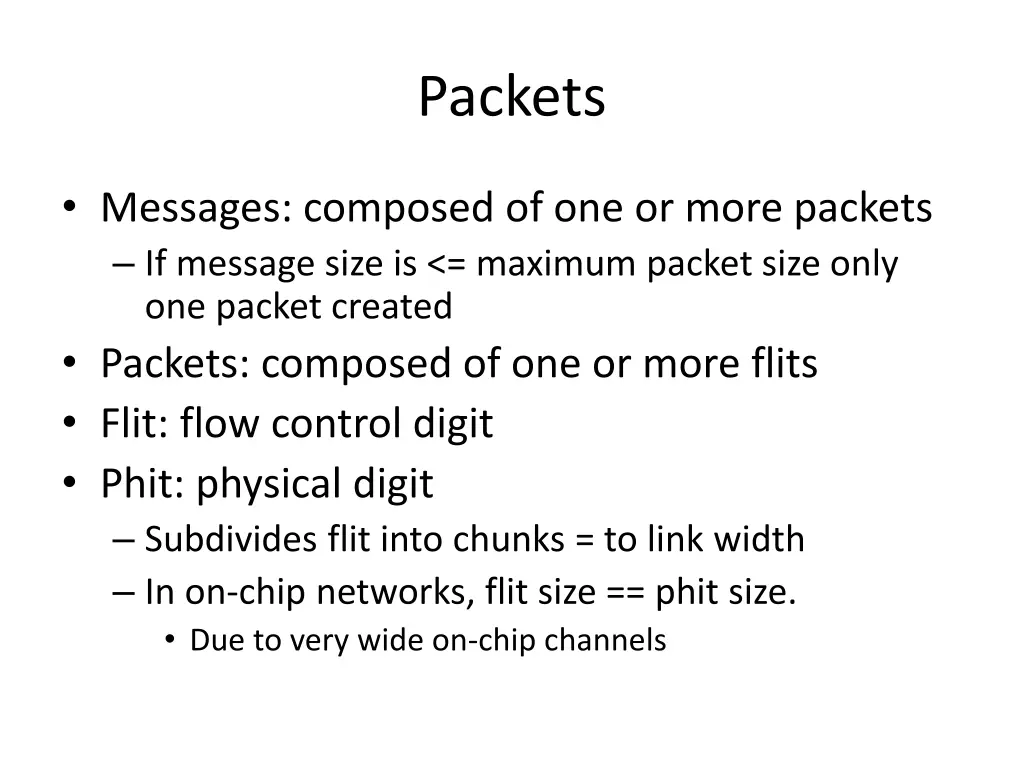 packets