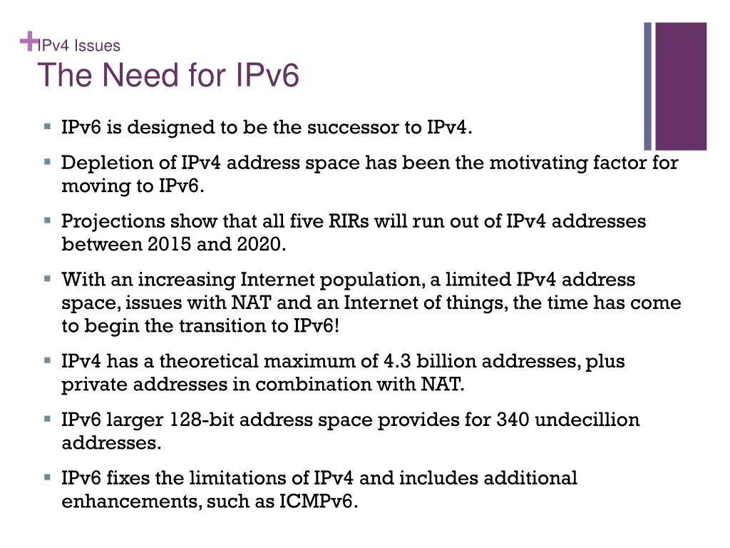 ipv4 issues the need for ipv6