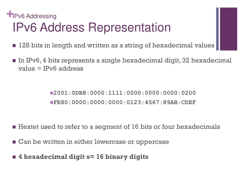 ipv6 addressing ipv6 address representation