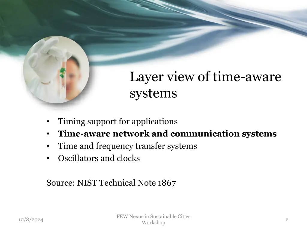 layer view of time aware systems