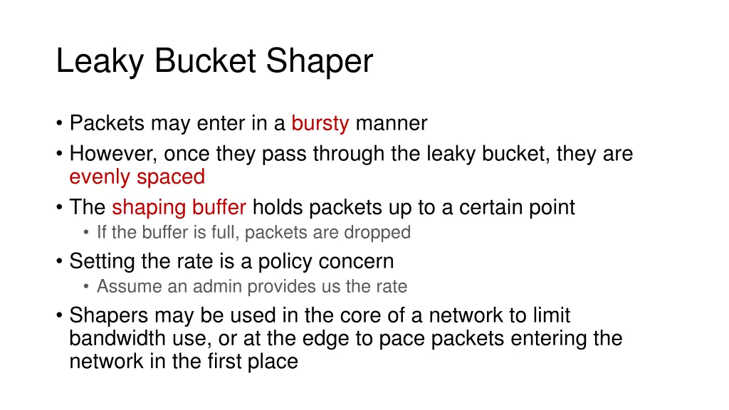 leaky bucket shaper 1