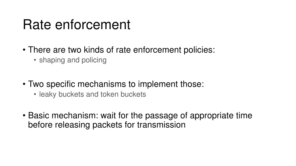 rate enforcement