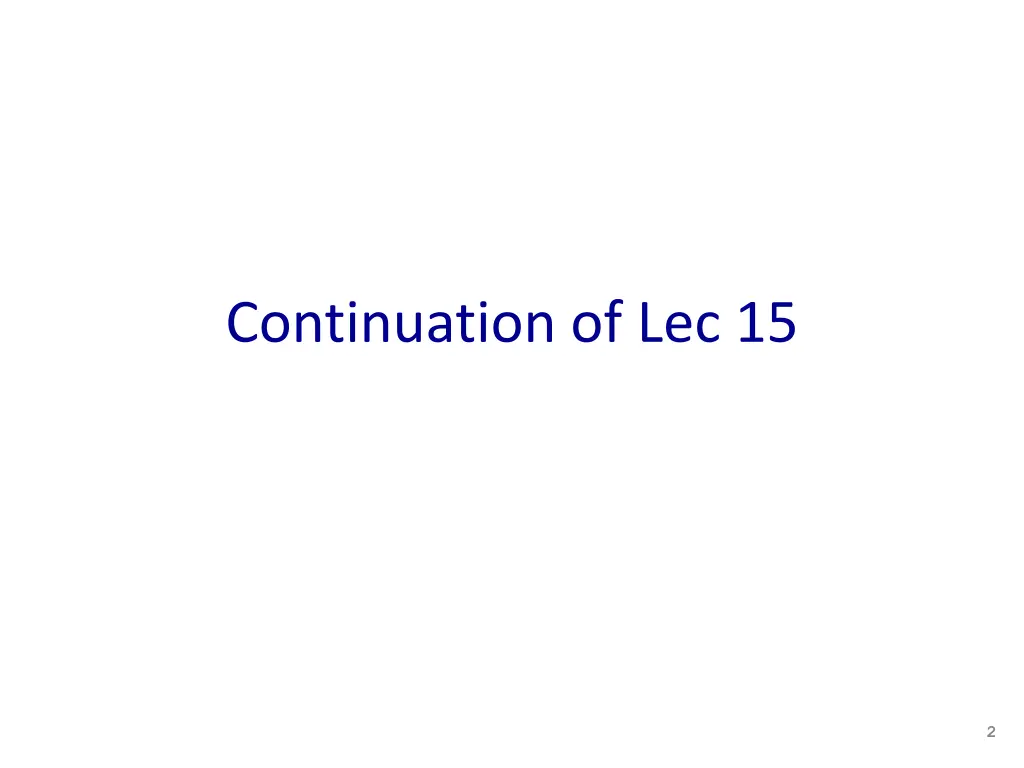 continuation of lec 15