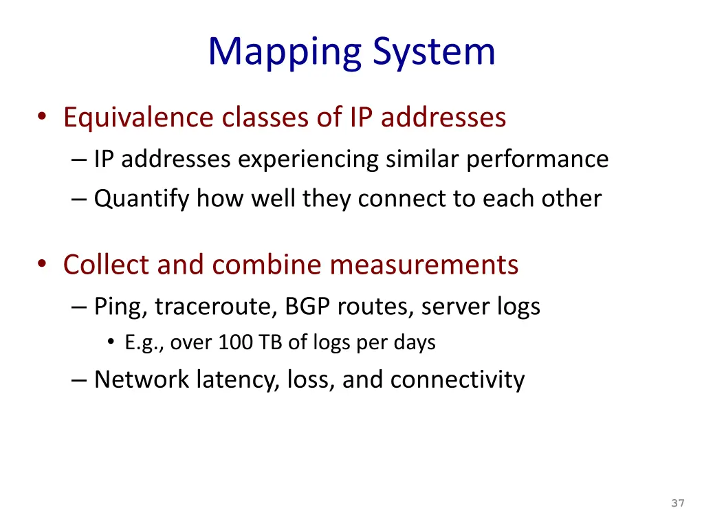 mapping system