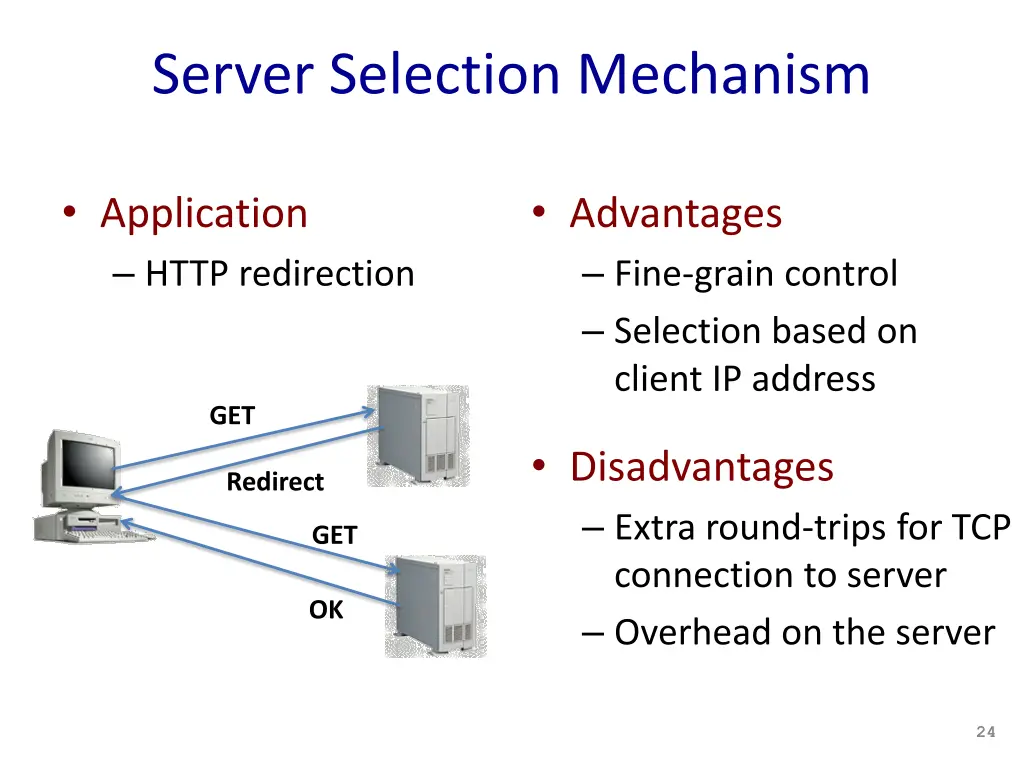 server selection mechanism