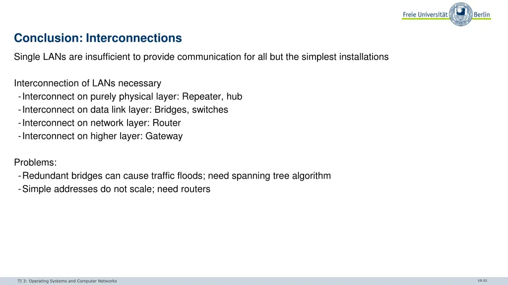 conclusion interconnections