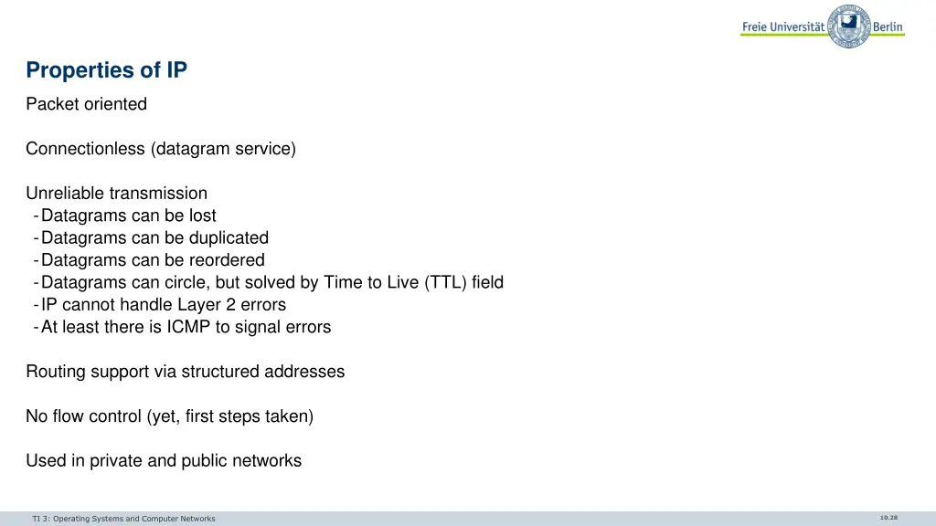 properties of ip