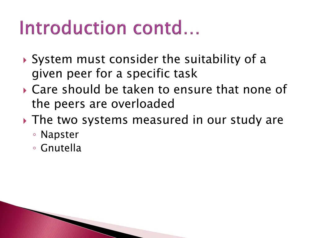 system must consider the suitability of a given