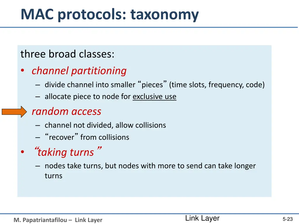 mac protocols taxonomy 1