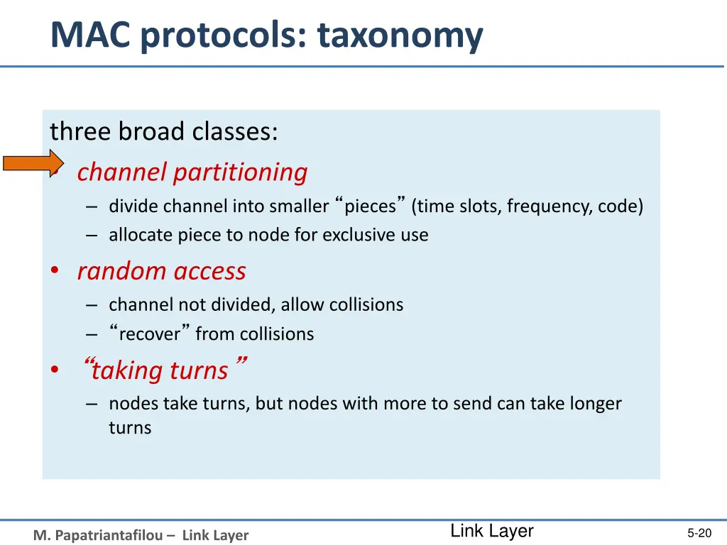 mac protocols taxonomy