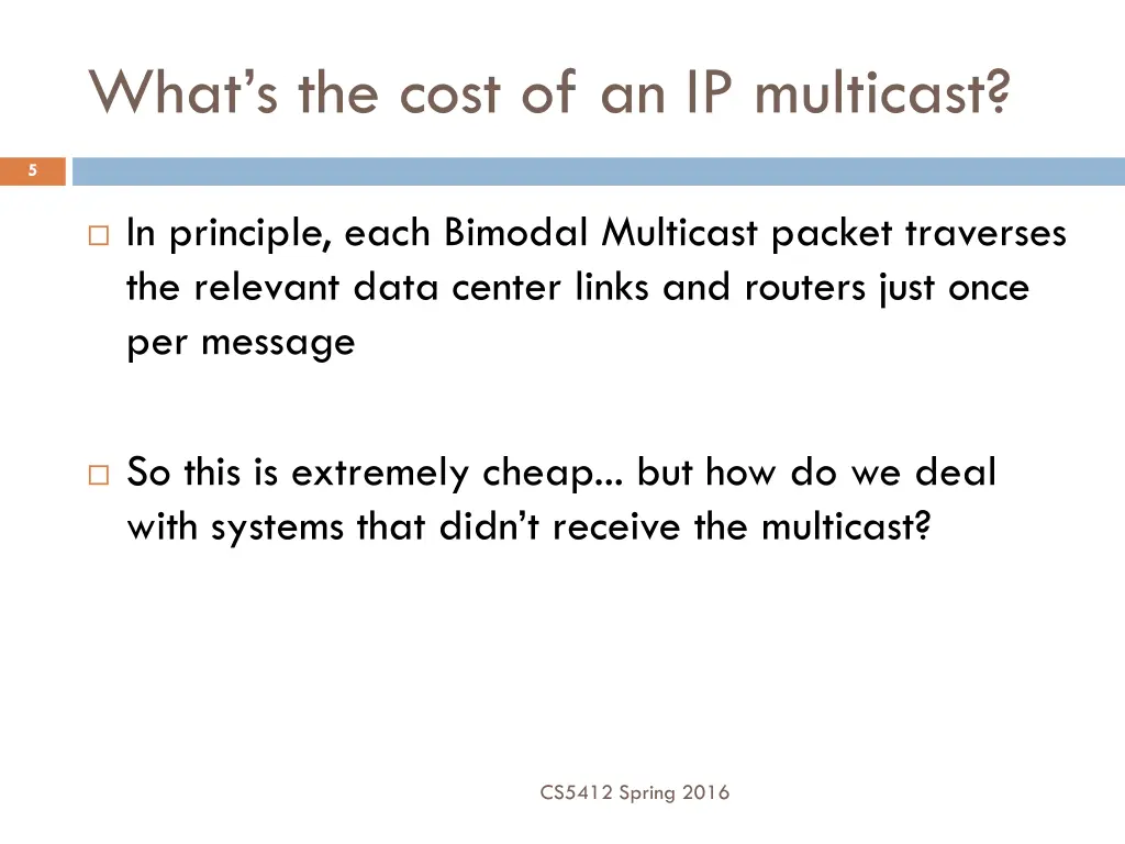 what s the cost of an ip multicast