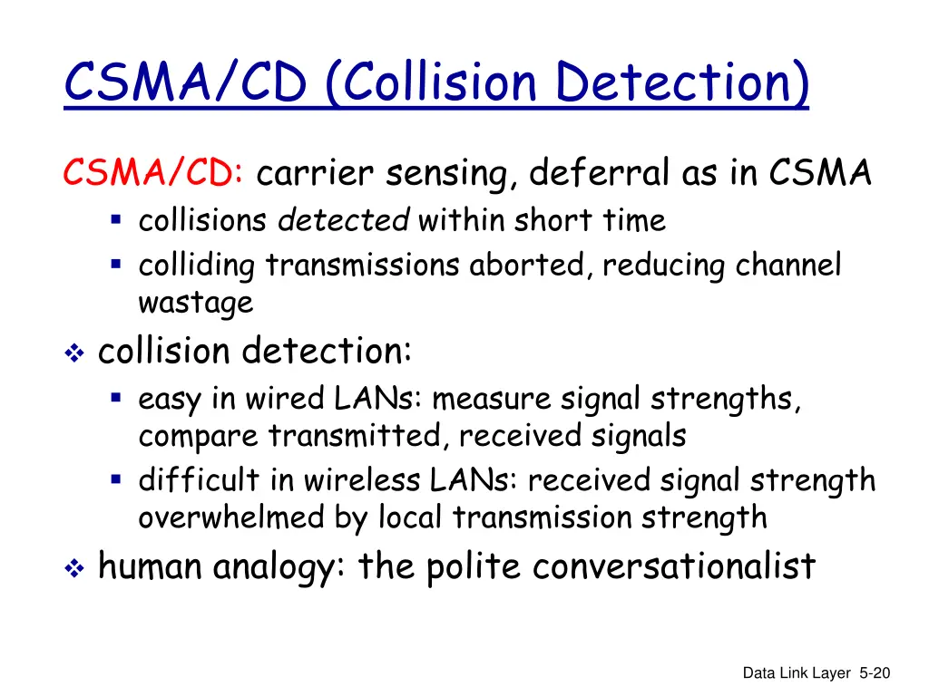 csma cd collision detection