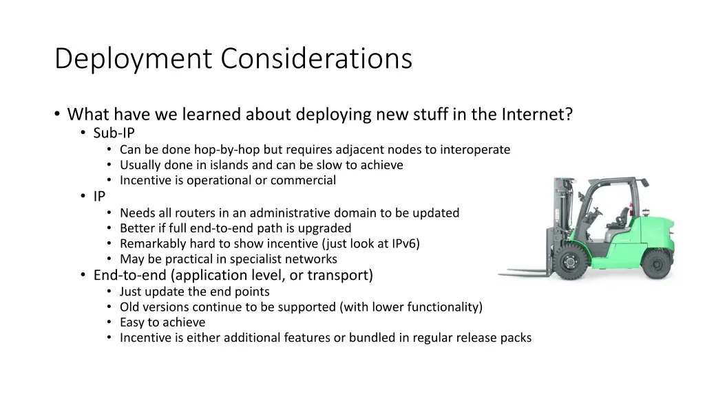 deployment considerations